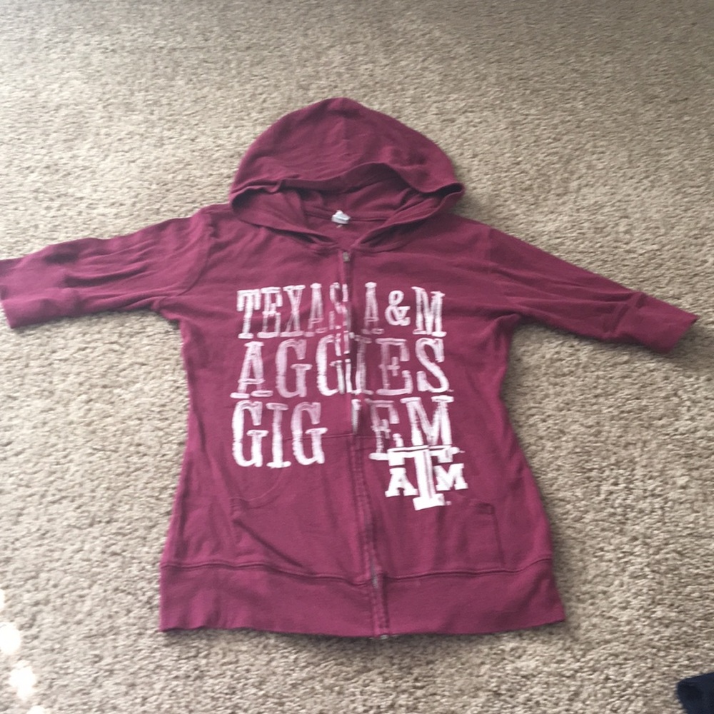 Texas A&M Short sleeve hoodie